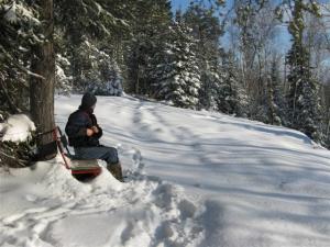 the bench is always a much welcome site, its about half way.